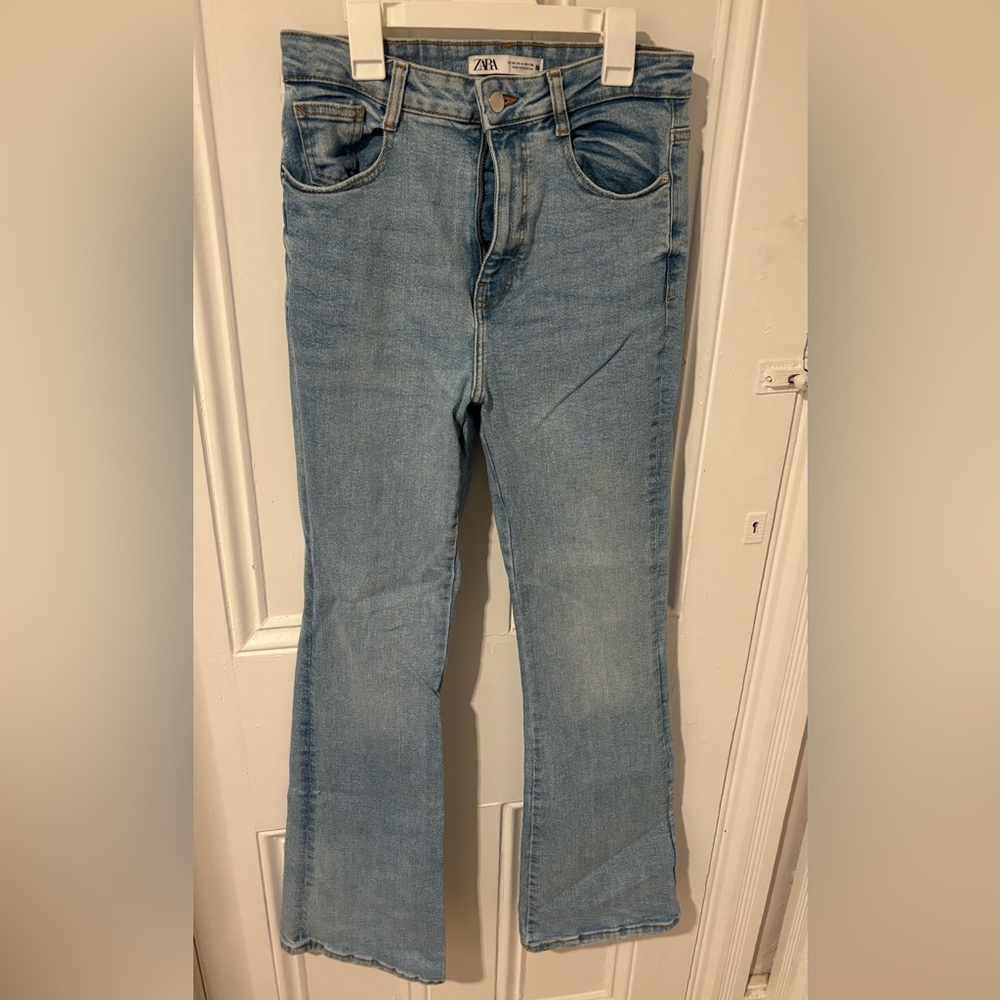 Zara High-Rise Flare Jeans